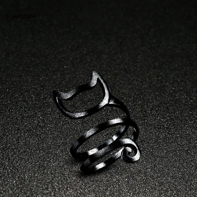 Cat Ring Adjustable Wrap Rings Womens Fashion Jewelry 37-6 - Image 1 of 4