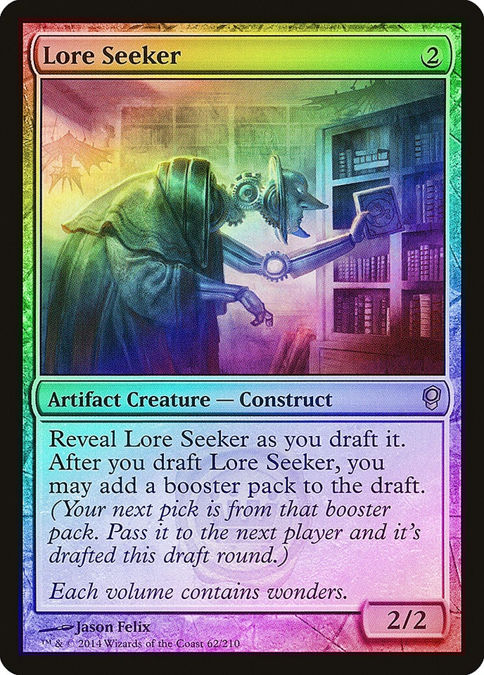Lore Seeker FOIL Conspiracy PLD Artifact Rare MAGIC GATHERING CARD ABUGames - Image 1 of 1