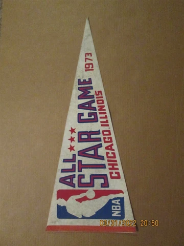 NBA Chicago Bulls Vintage Circa 1973 All*** Star Game Logo Basketball Pennant Cover