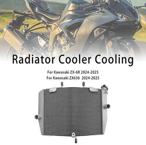 Radiator Cooling Engine Cooler For Kawasaki ZX-6R ZX636 2024-2025 Silver E7 - Bild 1 von 14