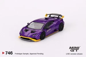 1/64 Mini GT Lamborghini Huracán STO (Viola Pasifae Purple) Diecast Car MGT00746 - Picture 1 of 1