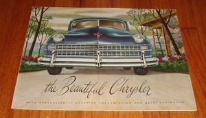 Original 1947 - 1948 Chrysler Full Line Verkaufsprospekt Katalog Town & Country - Bild 1 von 2
