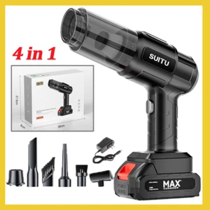 4 in 1 Mini Handstaubsauger 3000mAh Kabelloser Autostaubsauger Nass&Trocken Akku - Bild 1 von 19