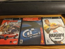 3 PS2 Playstation 2 Games: Gran Turismo 3, Starsky & Hutch, Rugby 2004 Free Ship