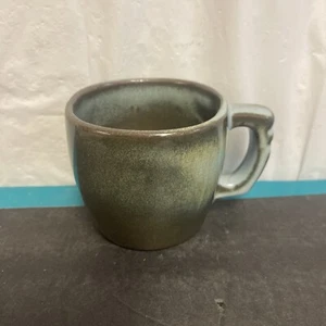 Vintage Frankoma Pottery Prairie Green Mug With Handle 8 oz. - Picture 1 of 7