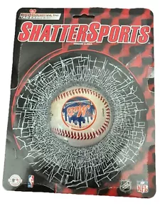 Calcomanía de béisbol Shatter Sports estática ventana rota New York Mets - Imagen 1 de 4