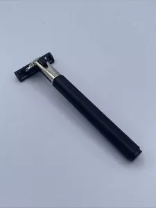 Vintage Gillette ATRA Pivoting Head Safety Razor NICE Black - Picture 1 of 4