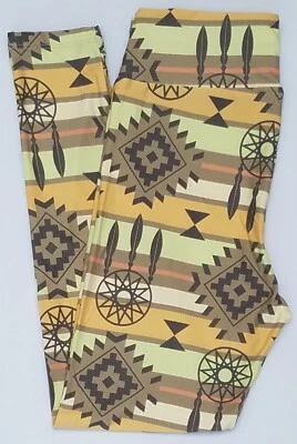 TC LuLaRoe Tall & Curvy Leggings Tribal Southwest Dream Catcher NWT W97 - Image 1 of 4