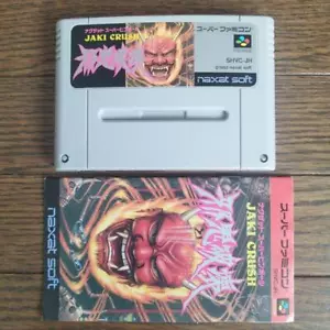 Nintendo Jaki Hakai Jaki Crush Super Pinball Super Famicom Video Game - Picture 1 of 24