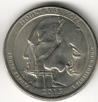 USA - 2013P - Washington ¼ Dollar - Mount Rushmore - Low Mintage - #8953 - Image 1 of 2