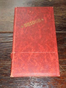 Vintage 1932 Contract Auction BRIDGE Card Game Score Pad Binder Booklet - Picture 1 of 6