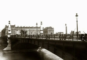 Lyon Pont Gallieni Rhône Pub Picon - Repro tirage photo ancienne déb. XXe siècle - Imagen 1 de 3