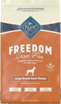 Blue Buffalo Freedom Large Breed Adult Chicken & Potatoes Dry Dog Food, 24 lbs.