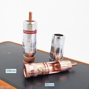 Conector de A/V soldadura RCA chapado en oro de alta calidad 10 piezas - Imagen 1 de 6