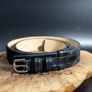 Brooks Brothers Womens Belt Leather Belt Jeans Belt Black Size XL - Picture 1 of 6