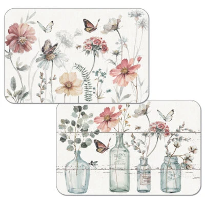 Wipe Clean Reversible Placemats - Set of 4 - A Country Weekend - Image 1 of 2