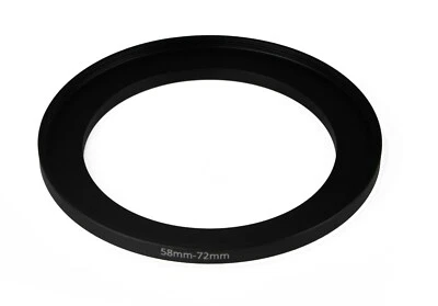 58mm to 72mm Stepping Step Up Filter Ring Adapter 58mm-72mm - Image 1 of 3