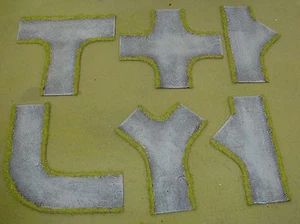 WARGAMES 15mm METALLED FLEXI ROAD No 2 Flames of war, WW2 handmade by FAT FRANK - Picture 1 of 1