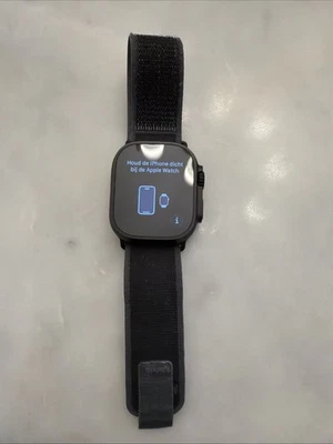 Apple Watch Ultra 2 titan schwarz mit Trail Loop Schwarz M/L - Bild 1 von 2