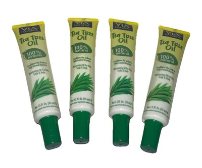 Aceite de árbol de té natural Via 100 % natural 1,5 fl. Lote de 4 OZ nuevos Foto 1 de 4