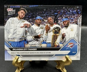 2025-26 Topps Now 2 NBA Champions Oklahoma City Thunder Banner Night PRESALE - Bild 1 von 2