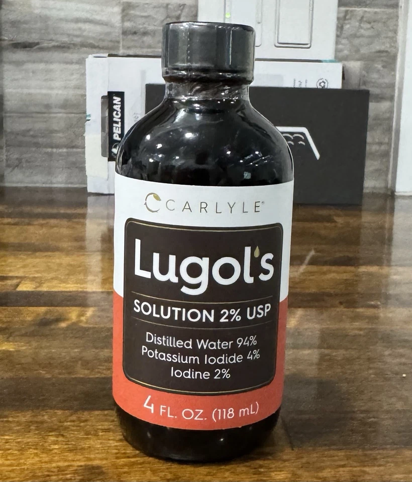 Lugols Yodo 4 Fl Oz | Solución de yoduro de potasio y yodo 2% líquido Foto 1 de 1