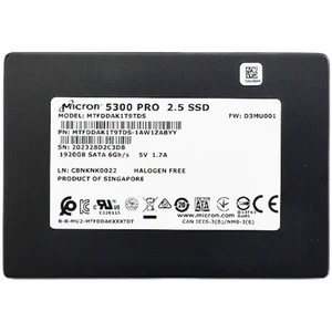Micron 5300 PRO 1,92TB SSD SATA 6Gb/s Solid State Drive MTFDDAK1T9TDS-1AW1ZABYY - Bild 1 von 2