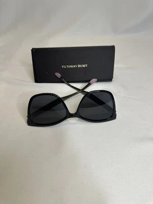 Victoria's Secret Black Cat Eye Sunglasses With Case NWOT (VS0033) - Image 1 of 4