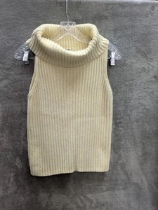 Vintage Sweater Vest Womens Large Pullover Cowl Neck Dickey - Picture 1 of 6
