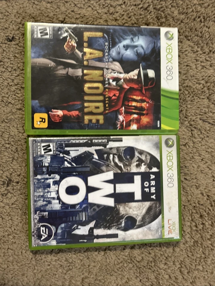 L.A. Noire & Army Of Two (Microsoft Xbox 360, 2011) . Tested! - Image 1 of 1