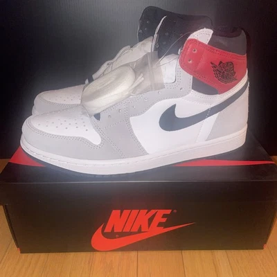 Jordan 1 Retro Gris Humo Alta Luz - 555088-126 Zapatos Nuevos Envío Rápido Foto 1 de 4