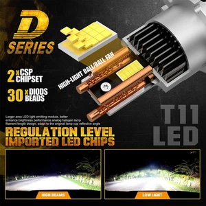 2X 300W D2S D4S Car LED Headlight HID Canbus 1:1 Auto Xenon Light 6000K 12V 24V - Picture 1 of 17