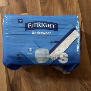 Nuovo 3 (66 Totali) Confezioni Medline FitRight Slip Intimo Ultra Adulto Sm 20-28" - Foto 1 di 2