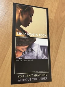 Rare SADE Adu Lovers Rock Promo STICKER Jill Scott Okayplayer poster decal R&B - Picture 1 of 2