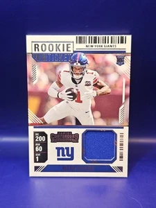 2024 Panini Contenders Malik Nabers Rookie Ticket Swatch #RTS-MNS Giants RC - Picture 1 of 2
