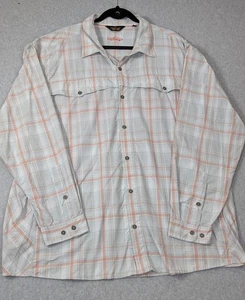 Orvis Trout Bum Shirt Mens 2XL Fishing Outdoor Lightweight Nylon Plaid Button Up - Picture 1 of 15