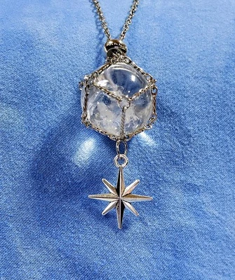 Collar de cuarzo azeztulita con tema hueco para niños. Foto 1 de 2