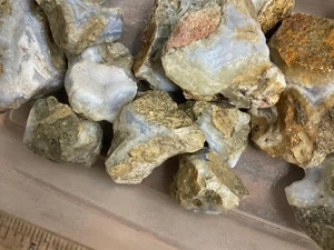 Z~ Malawi Blue Agate Rough 5 lb Lot # 4 - Picture 1 of 6