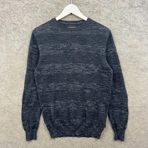 Sudadera Barbour Jumper Para Hombres Pequeña Azul Beacon Cuello Redondo Suéter Tejido Top - Imagen 1 de 10