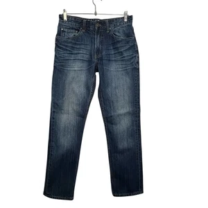 Jeans rectos ajustados Flag & Anthem para hombre 29x30 azul denim - Imagen 1 de 9