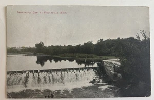 Lot of 7 Postcards of Middleville, MI Thornapple Dam 1907 & Humorous Greetings - Picture 1 of 4