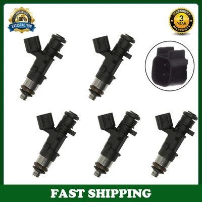 Juego de 5 inyectores de combustible para Volvo C70 2,5 L L5 turboalimentado 2006 2007 2008-2013 Foto 1 de 4