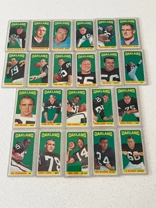 1965 Topps Oakland Raiders Team Set - Belitnikoff - 22 Cards - SET BREAK Nice ! - Picture 1 of 15