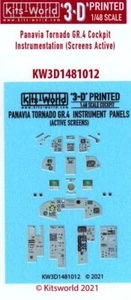 Kits World Decals 1/48 3D INSTRUMENTATION SET TORNADO GR.4 "SCREENS ACTIVE" - Picture 1 of 3