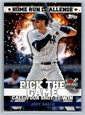 2022 Topps #HRC-21 Joey Gallo Home Run Challenge Code Cards Series Two NrMt-Mint - Image 1 of 2