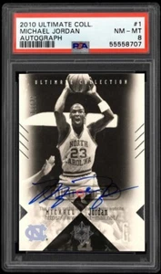 2010-11 UD Ultimate Collection #1 Michael Jordan Base Auto /25 SP PSA 8 - Picture 1 of 2