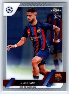 2022 Topps Chrome UEFA Alvaro Sanz Rookie #67 FC Barcelona - Bild 1 von 2