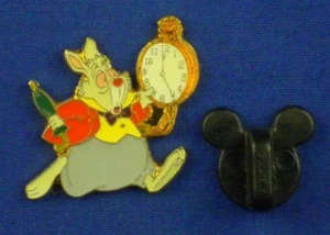 White Rabbit with Watch from Alice in Wonderland Commemorative Pin # 39859 - Picture 1 of 4