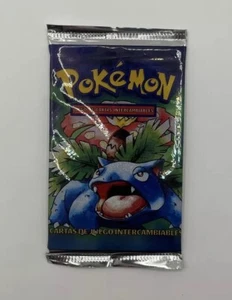 Pokemon BASE SET BOOSTER PACK - SPANISH - FACTORY SEALED  - VENUSAUR WOTC - Picture 1 of 3