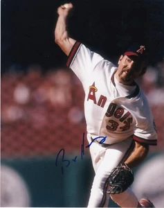 BRYAN HARVEY CALIFORNIA ANGELS ACTION SIGNED 8x10 - Picture 1 of 1